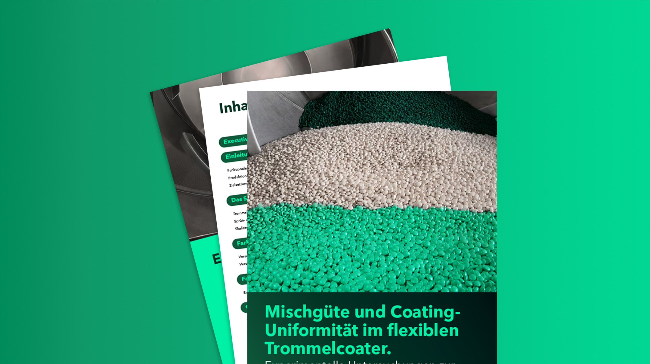 Mischgüte und Coating-Uniformität im flexiblen Trommelcoater.