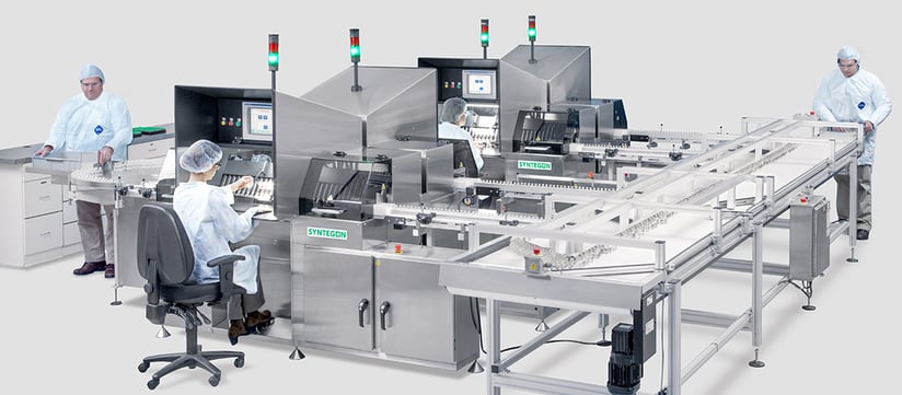 Visual Inspection Line Semi-automated & Manual visual inspection » Syntegon