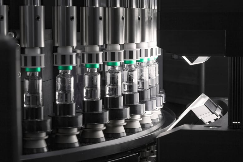 For the automated inspection of clear liquids, solutions, and freeze-dried products