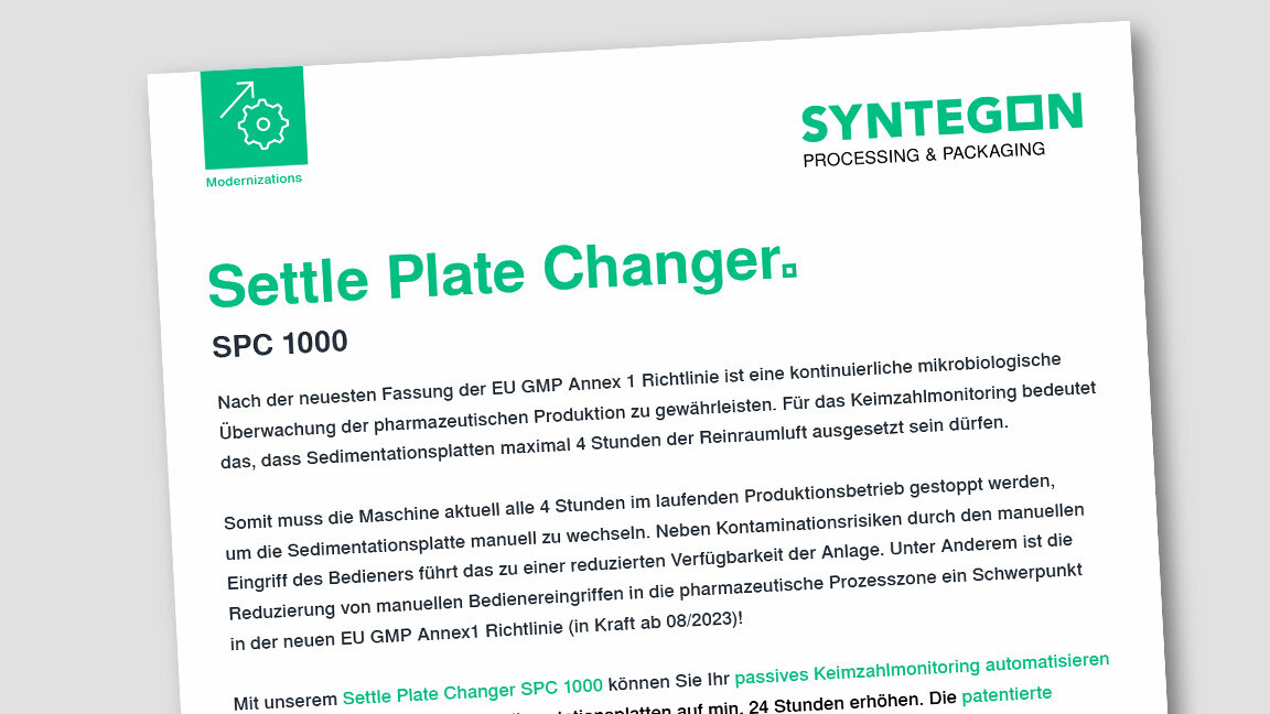 Settle Plate Changer SPC 1000 als Nachrüstung 