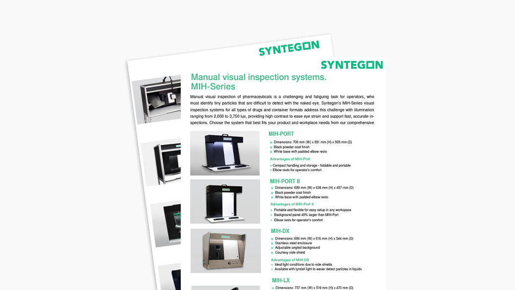 Optimize Pharma Inspections with MIH-Series