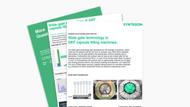 Knowledge Report Slide-gate technology in GKF capsule filling machines