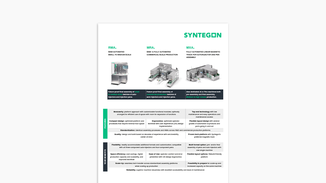 Lösungen für die Montage von Autoinjektoren