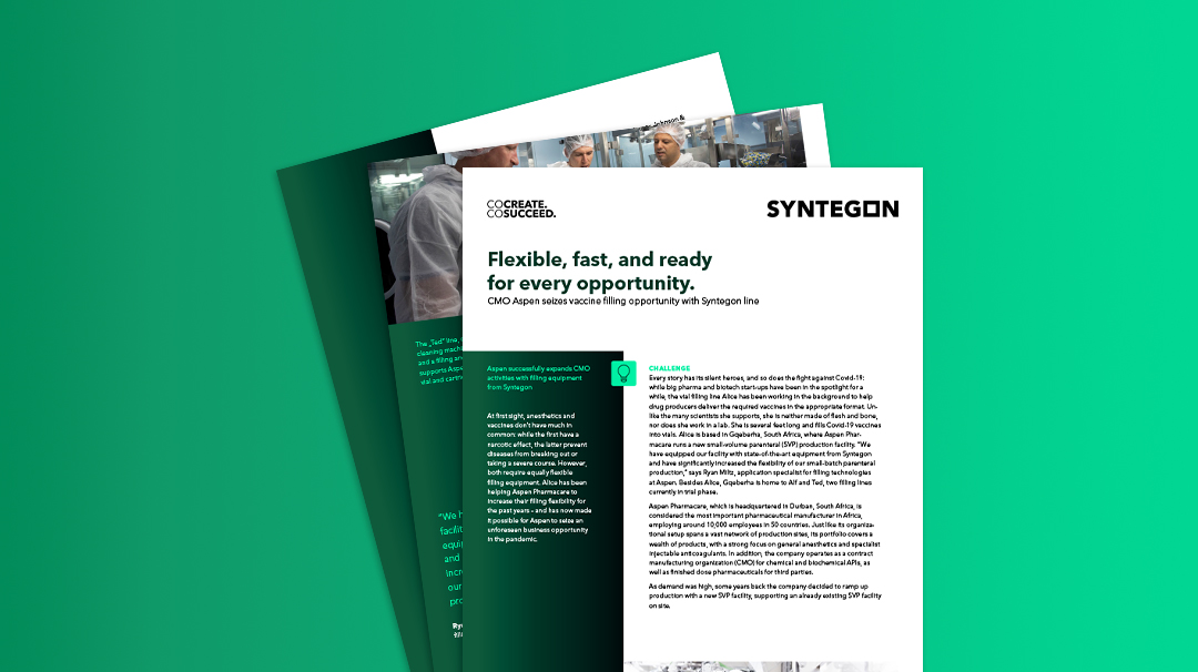 Aspen Pharmacare Fallstudie zur Vial-Linie für Impfstoffe