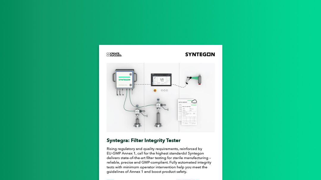 FIT flyer for Annex 1 filter integrity testing