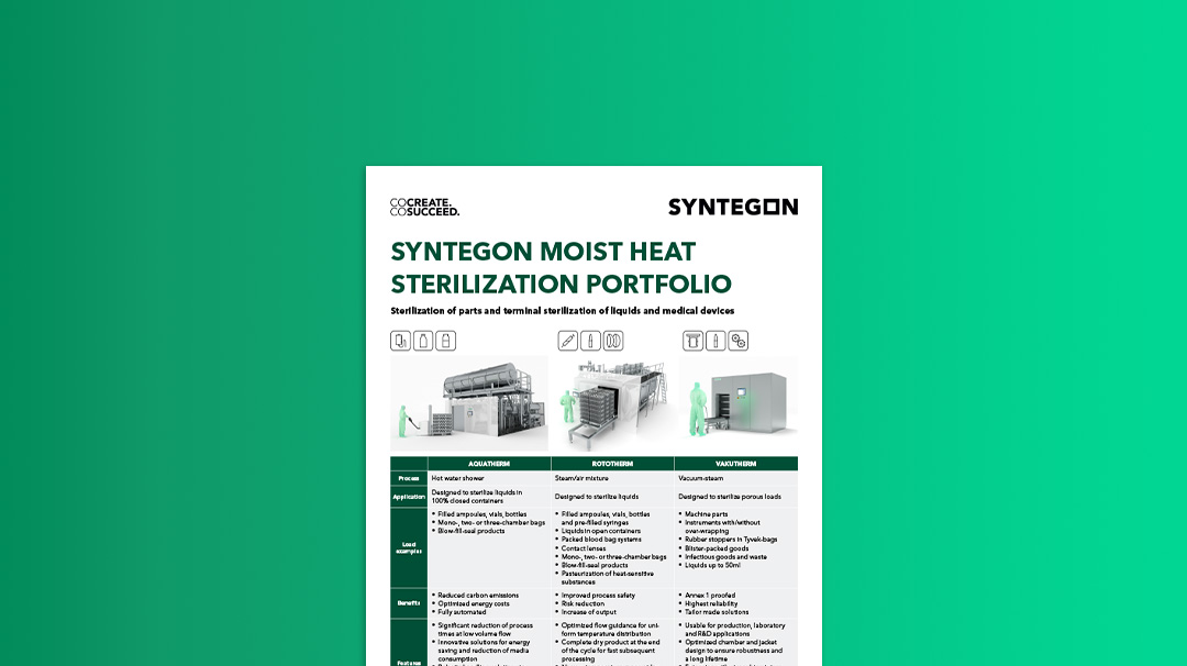 Flexible solutions for terminal sterilization and parts sterilization
